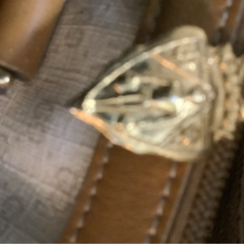 Gucci vintage authentic Cream and Tan Monogram GG Satchel with Leather Trim - Picture 10 of 12